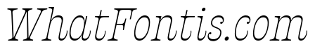 Presley Slab ExtraLight Italic