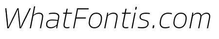 Allotrope UltraLight Italic
