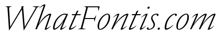 Nocturne Serif ExtraLight Italic