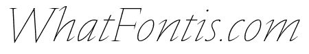 Nocturne Serif ExtraThin Italic