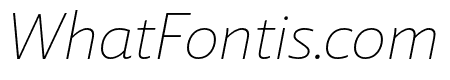 Laski Sans ExtraLight Italic