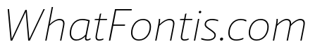 Laski Sans Thin Italic