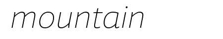 Laski Sans Thin Italic