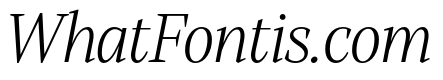 Alga Light Italic