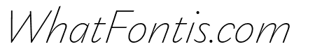 Gaultier ExtraLight Italic