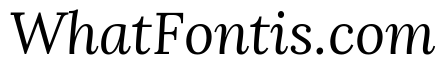 Lora Italic