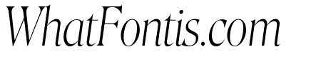 Roslindale Display Condensed Extra Light Italic