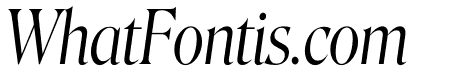 Roslindale Display Condensed Light Italic