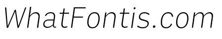 Output Sans Extra Light Italic