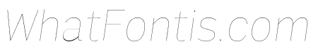 Output Sans Hairline Italic