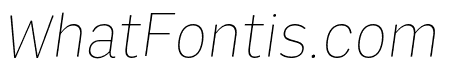 Output Sans Thin Italic