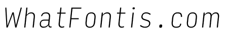 Input Sans Condensed Thin Italic