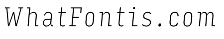Input Serif Compressed Thin Italic