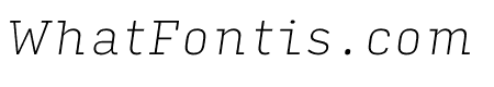 Input Serif Thin Italic