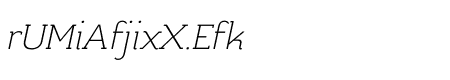 Kulachat Slab ExtraLight Italic