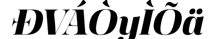 Manison Extra Bold Italic