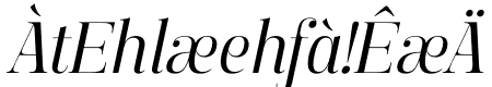 Manison Semi Condensed Italic