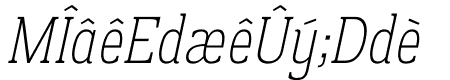 Prachamati Extra Light Condensed Italic