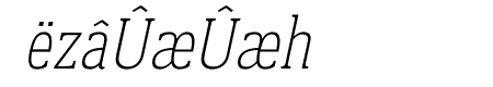Prachamati Extra Light Condensed Oblique