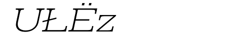 Prachamati Extra Light Expanded Italic