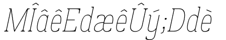 Prachamati Thin Condensed Italic