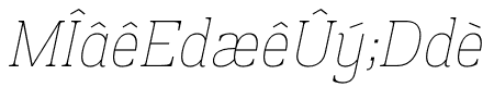Prachamati Thin Semi Condensed Italic