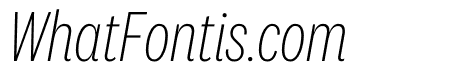 National 2 Condensed Extralight Italic