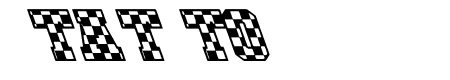 CHECKERED RACE Italic Back