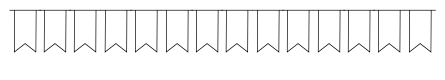 Bunting Font - Flag Outline Regular