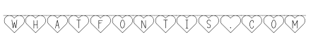 Bunting Font - Hearts Regular