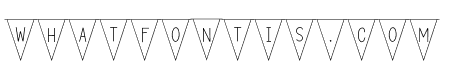 Bunting Font - Triangles Regular
