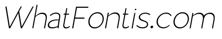 Airfly Thin Italic