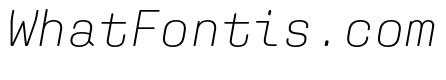 Aglet Mono Extra Light Italic