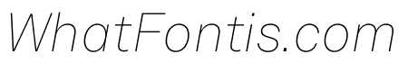 Akkurat Thin Italic