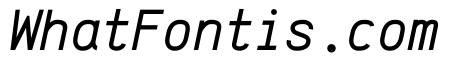 Anka/Coder Condensed Italic