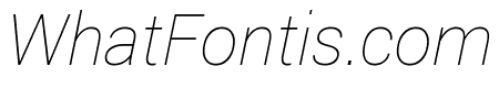 Franko Thin Italic