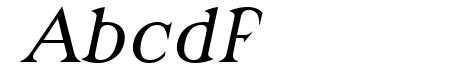 Modern Antiqua Book Oblique