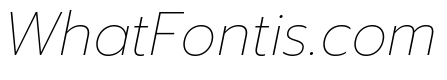 Readiness Thin Italic