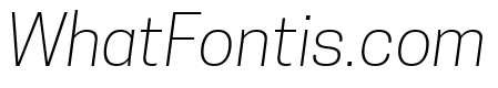 Tanohe Sans ExtraLight Italic