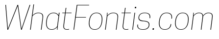 Tanohe Sans Thin Italic