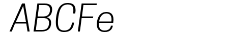 Tanohe Sans Light Italic