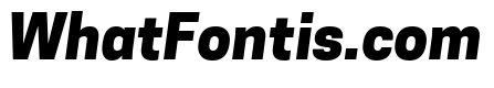 Tanohe Sans ExtraBold Italic