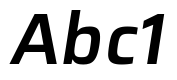 Azeri Sans SemiBold Italic