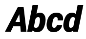 Roberto Sans Black Italic