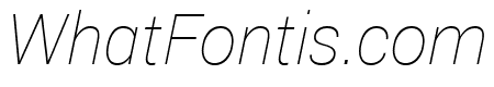 Roberto Sans Thin Italic