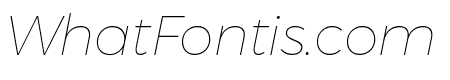 Argentum Novus Thin Italic