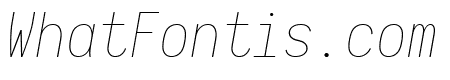 Aardvark Fixed Thin Italic
