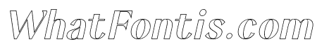 Keystone Outline Italic