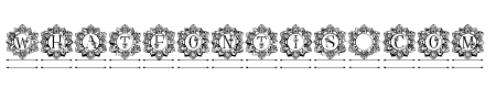 Elegant Mandala Monogram Line F
