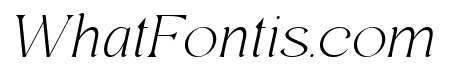 Regis Thin Italic